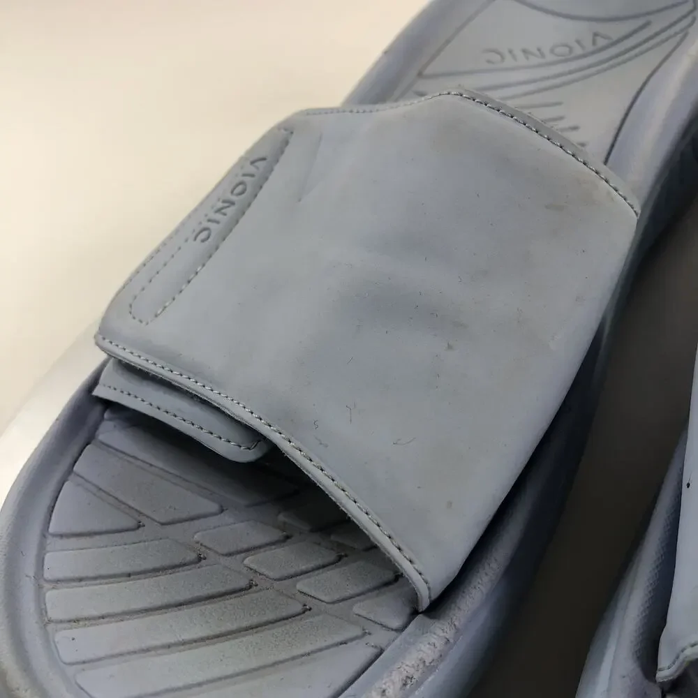 Vionic Rejuvenate Men 11.5 Recovery Slip On Orthotic Navy Comfort Slide Sandals